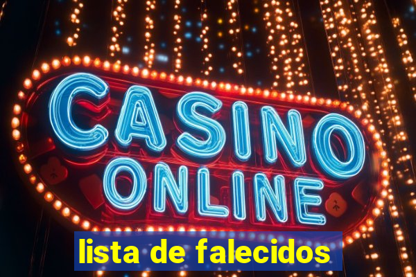 lista de falecidos