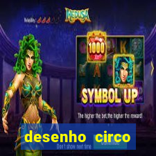 desenho circo digital para colorir