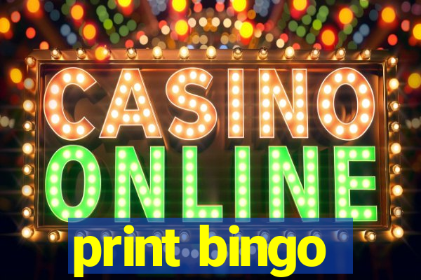 print bingo