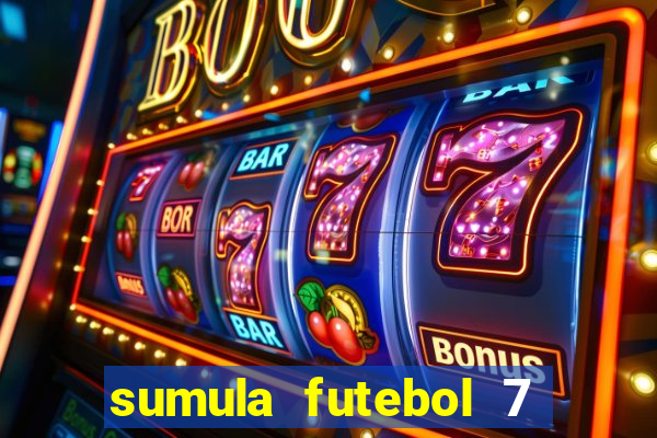 sumula futebol 7 society excel