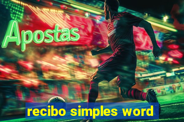 recibo simples word