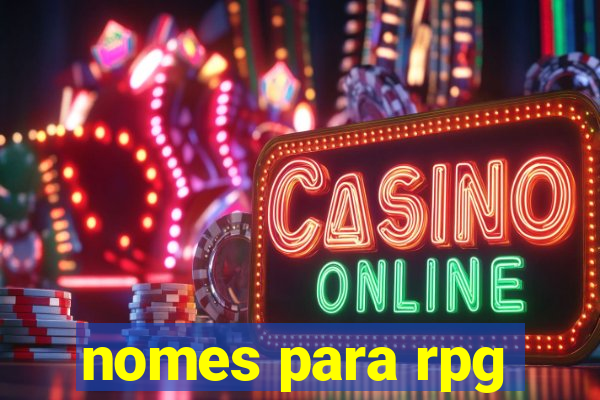 nomes para rpg
