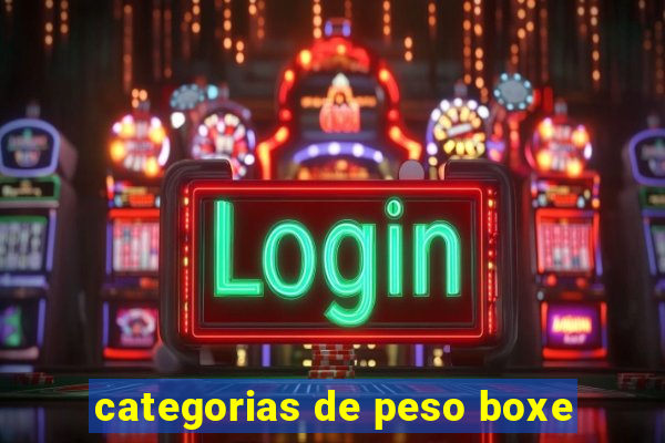 categorias de peso boxe