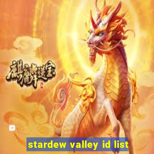 stardew valley id list