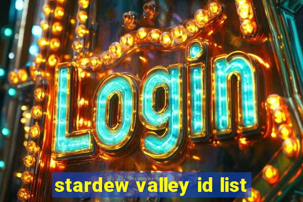stardew valley id list
