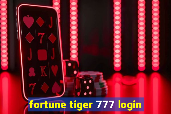 fortune tiger 777 login