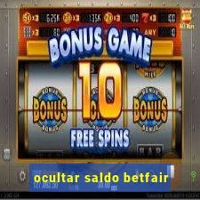 ocultar saldo betfair