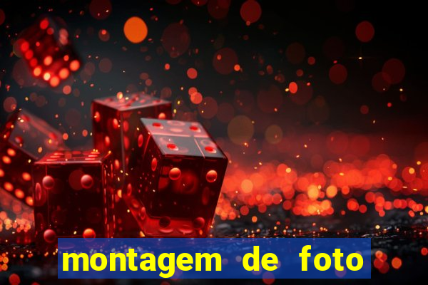 montagem de foto com camisa de time de futebol