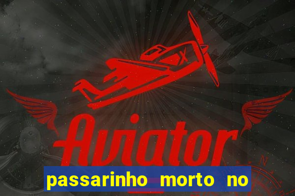 passarinho morto no quintal significado espiritual