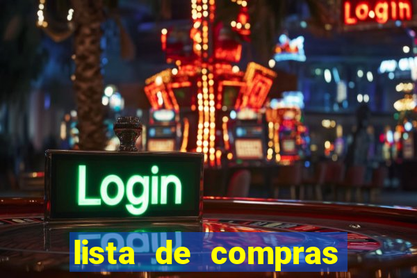 lista de compras para casa nova