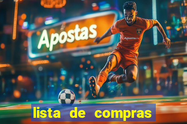 lista de compras para casa nova