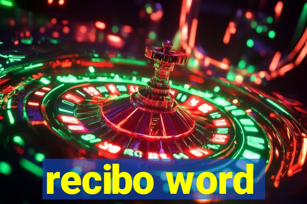 recibo word