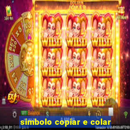 simbolo copiar e colar