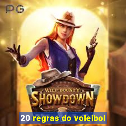 20 regras do voleibol