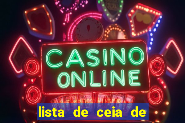 lista de ceia de natal completa