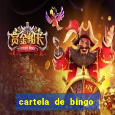 cartela de bingo cha de bebe