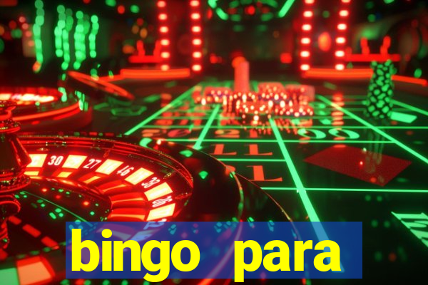 bingo para despedida de solteira para imprimir
