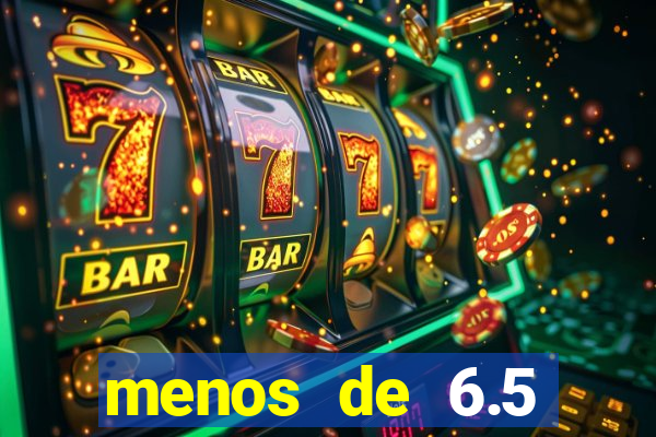 menos de 6.5 escanteios o que significa
