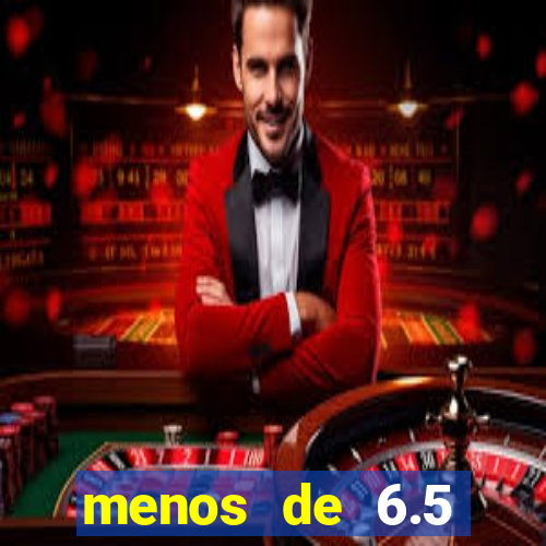 menos de 6.5 escanteios o que significa
