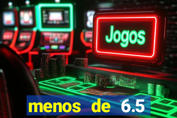menos de 6.5 escanteios o que significa