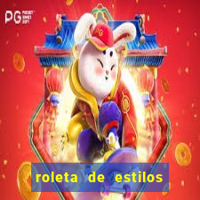 roleta de estilos de roupas