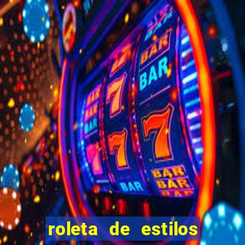 roleta de estilos de roupas