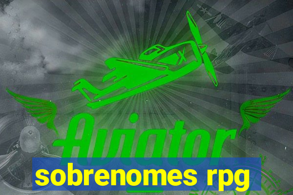 sobrenomes rpg
