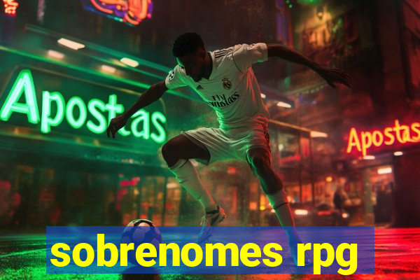 sobrenomes rpg