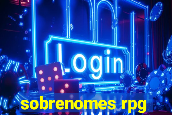 sobrenomes rpg