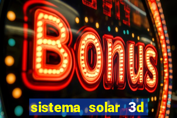 sistema solar 3d em movimento