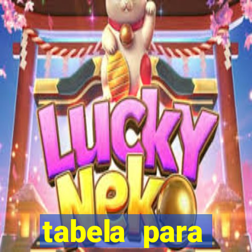 tabela para misturar cores